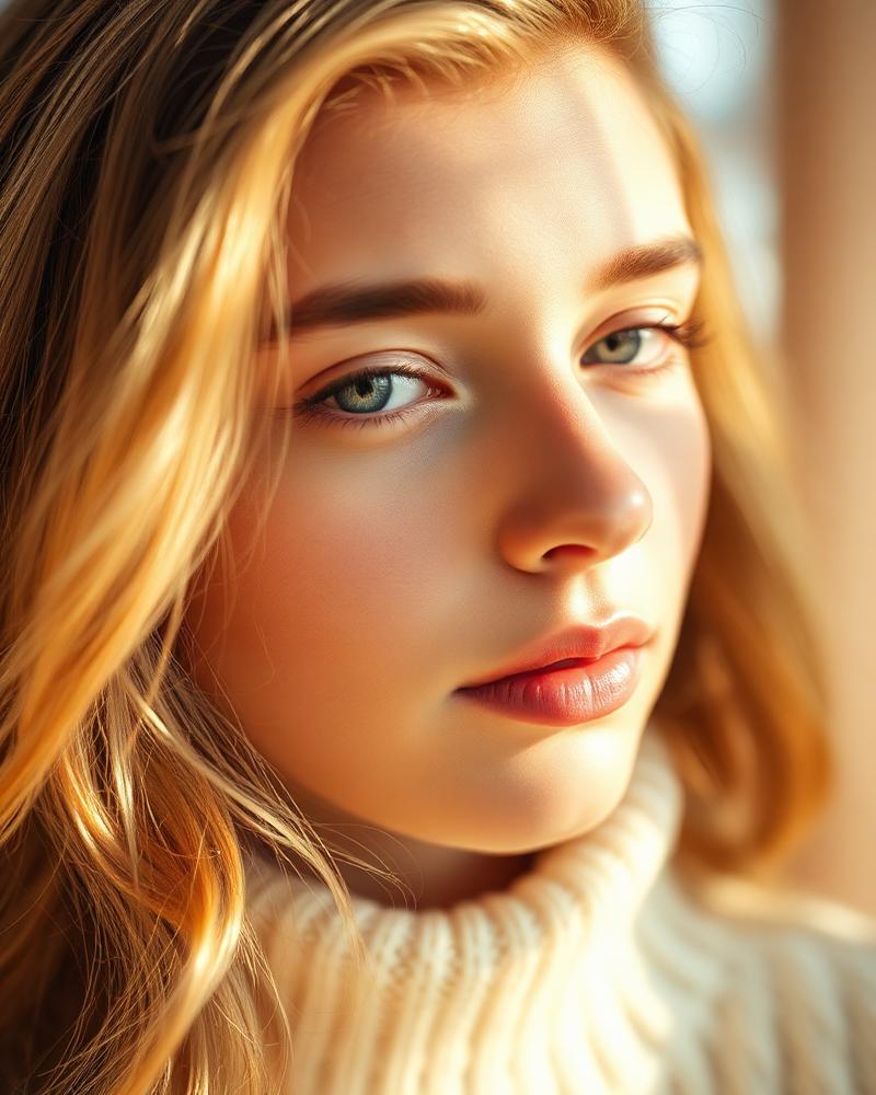 Warm portrait photography